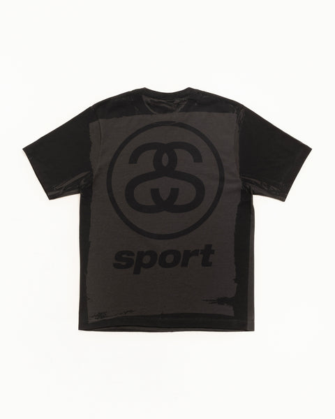 Link Sport Pig. Dyed Tee Unisex Short Sleeve In Faded Black
