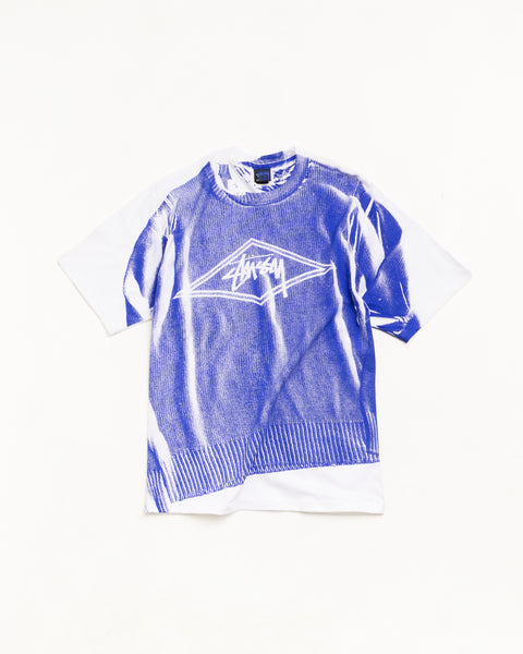 Sweater Tee Unisex Short Sleeve In White