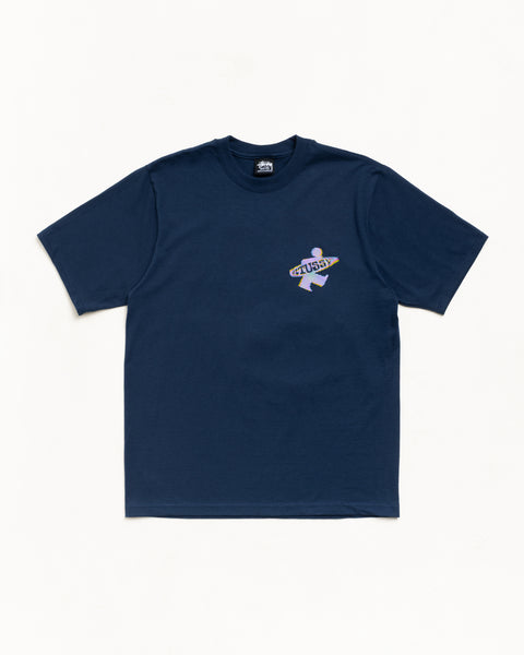 Dot Surf Tee Unisex Short Sleeve In Navy
