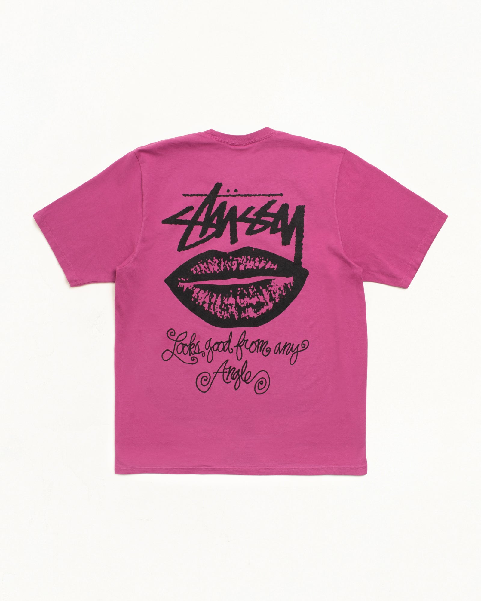 Any Angle Tee Pigment Dyed – Berry | Tees | Stüssy Japan
