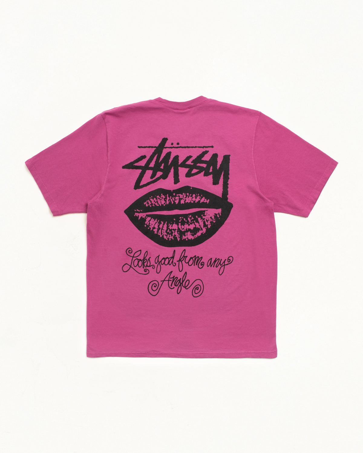 Any Angle Tee Pigment Dyed – Berry | Tees | Stüssy Japan