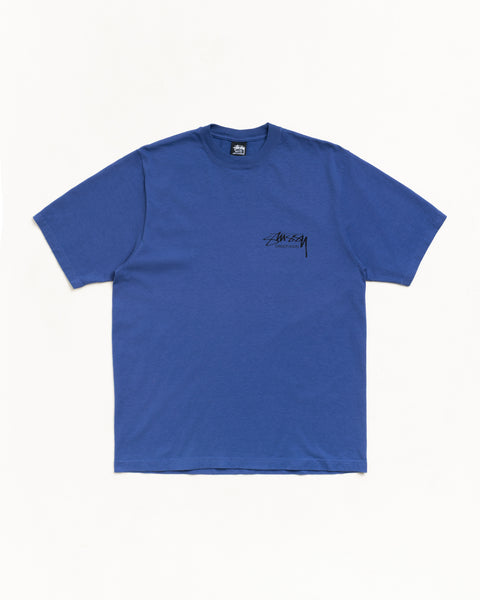 Beach Roots Pig. Dyed Tee Unisex Short Sleeve In Indigo