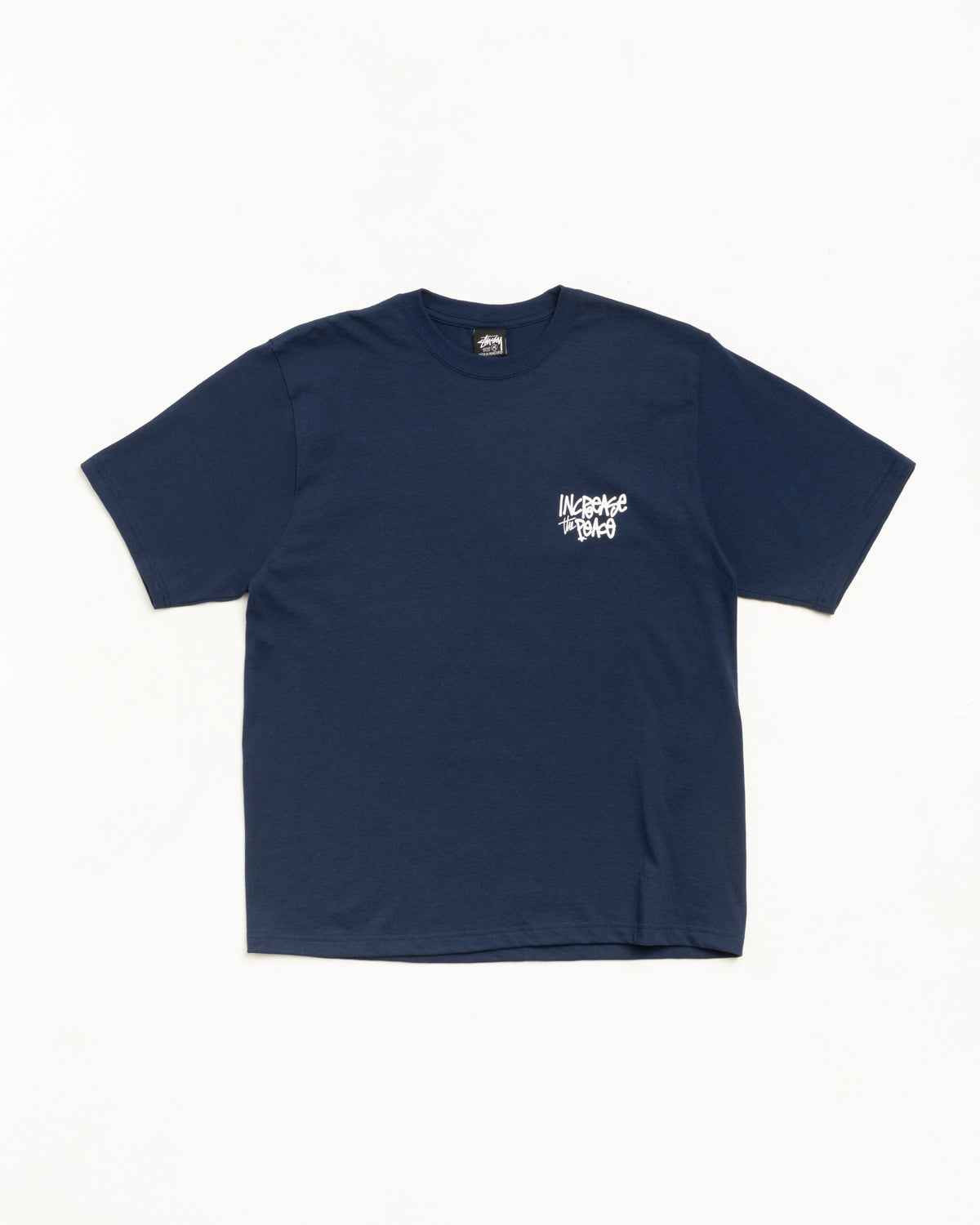 Peace Increased Tee Unisex Short Sleeve In Navy