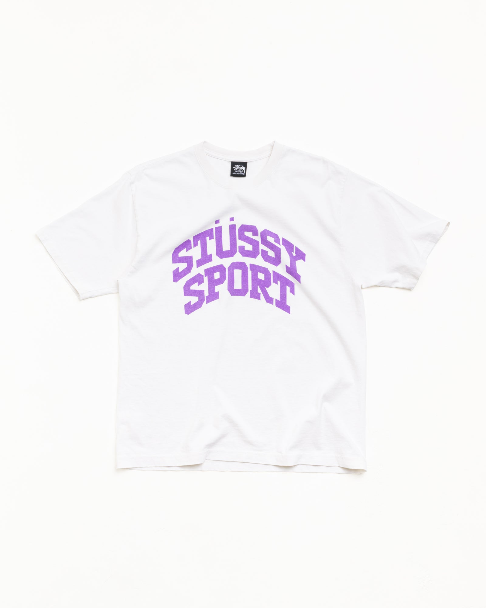 Block Sport Tee Unisex Short Sleeve In White