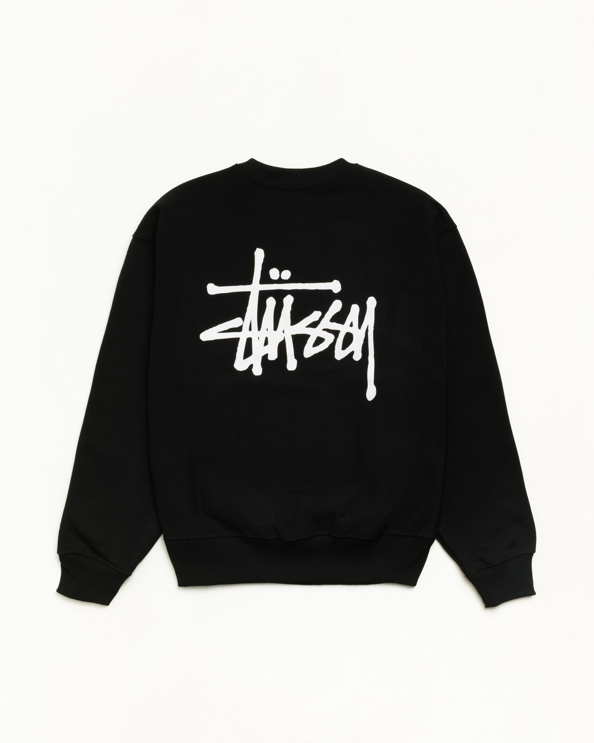 Basic Stüssy Crew - Black | Crew Sweats | Stüssy Japan