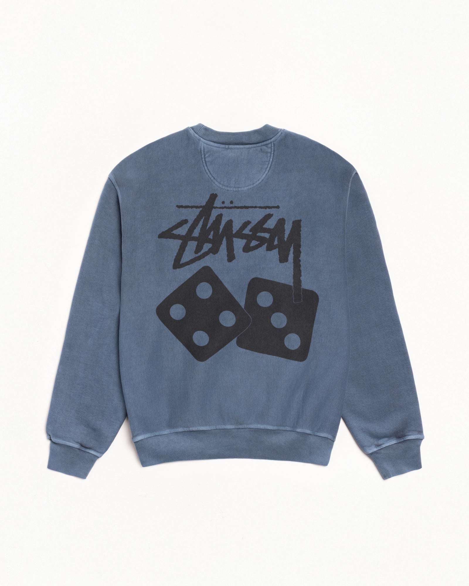 Dice Pig. Dyed Crew Mens Long Sleeve In Navy