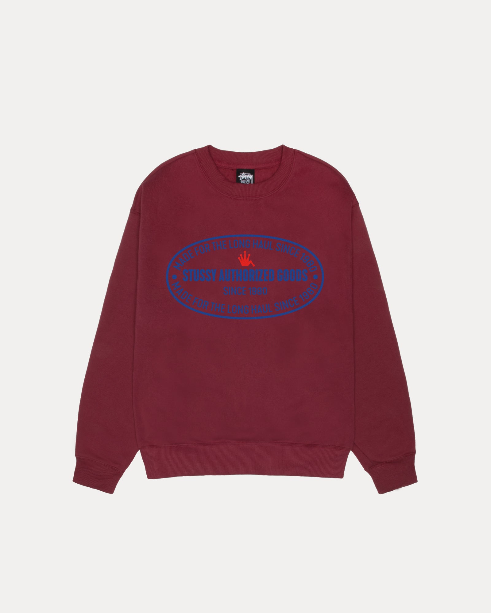 Authorized Crew Mens Long Sleeve In Wine