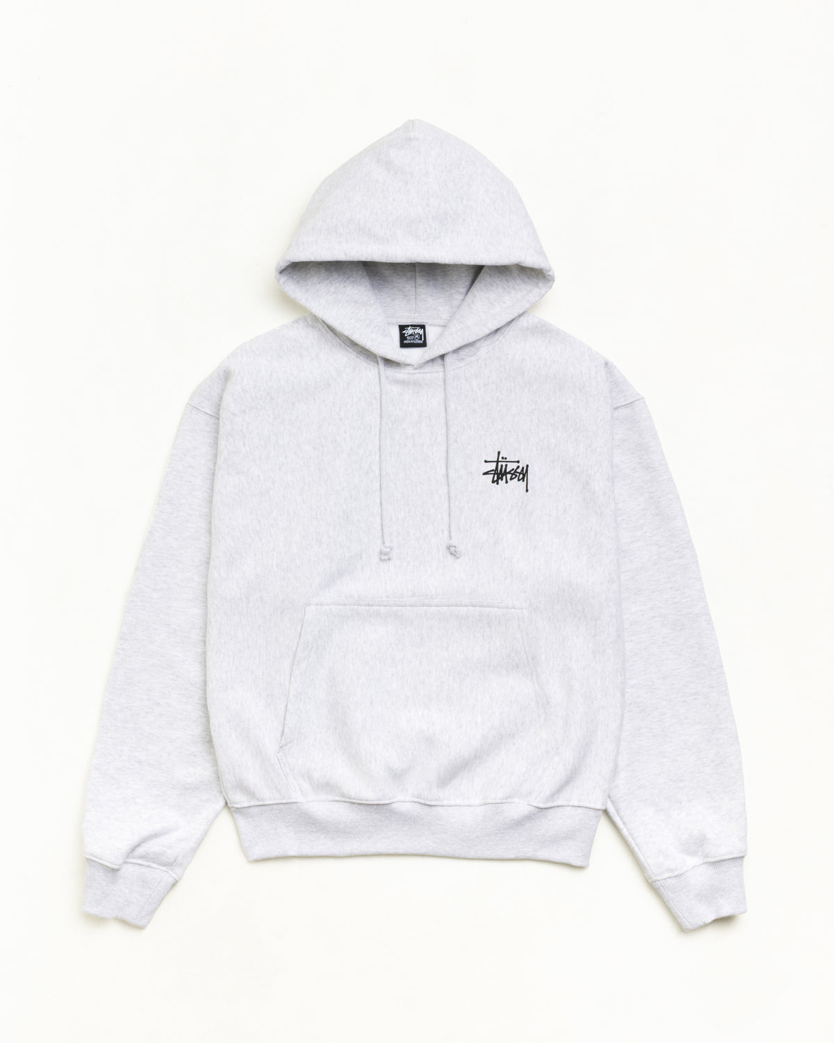 Basic Stüssy Hoodie – Ash Heather | Tee & Sweats | Stüssy Japan