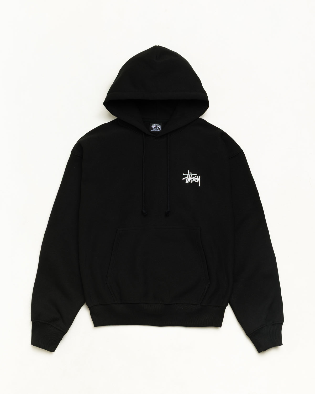 Basic Stüssy Hoodie – Black | Tee & Sweats | Stüssy Japan