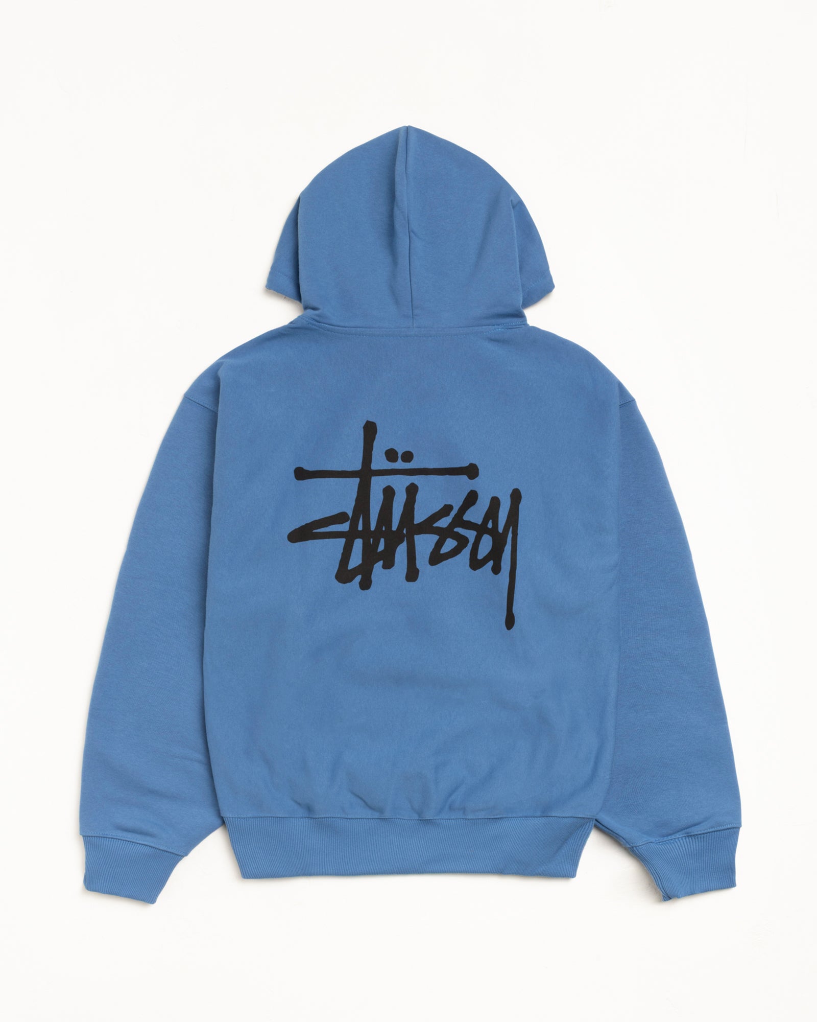 Basic Stüssy Hoodie – Blue | Sweats | Stüssy Japan