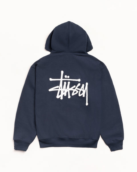 Basic Stussy Hood Mens Long Sleeve In Navy