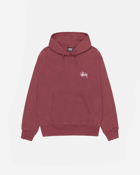 BASIC STÜSSY HOODIE OXBLOOD SWEATS