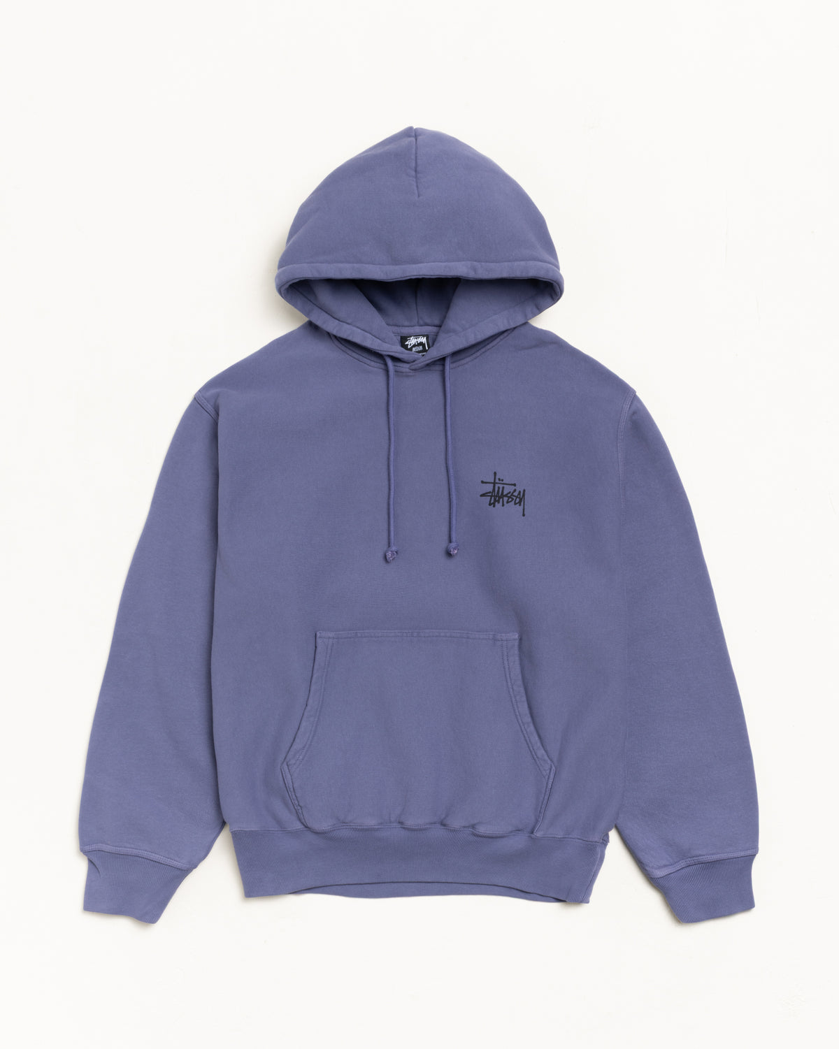 Basic Stüssy Hoodie Pigment Dyed – Grape | Sweats | Stüssy Japan
