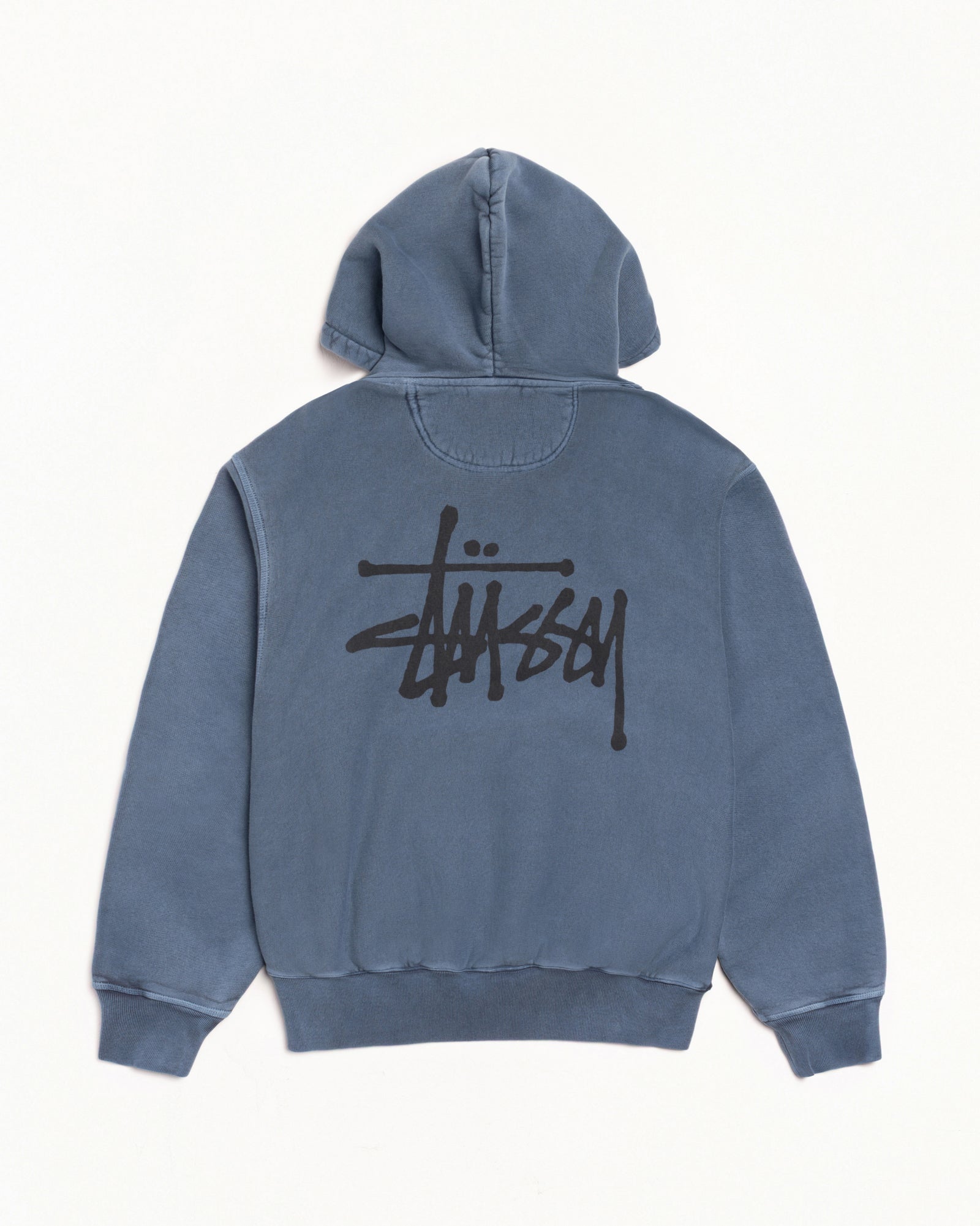 Basic Stussy Pig. Dyed Hood Mens Long Sleeve In Navy