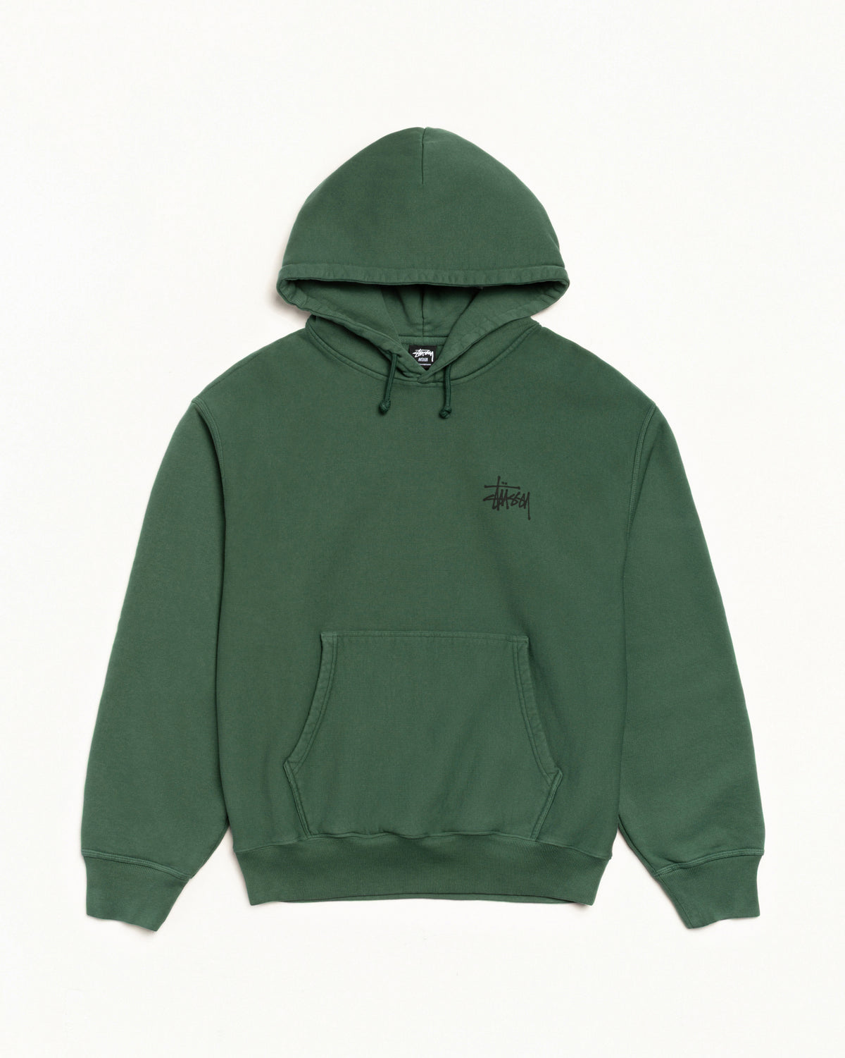 Basic Stüssy Hoodie Pigment Dyed – Pine | Tee & Sweats | Stüssy Japan