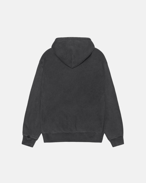 Stüssy Smooth Stock Hoodie Pigment Dyed Black Sweats