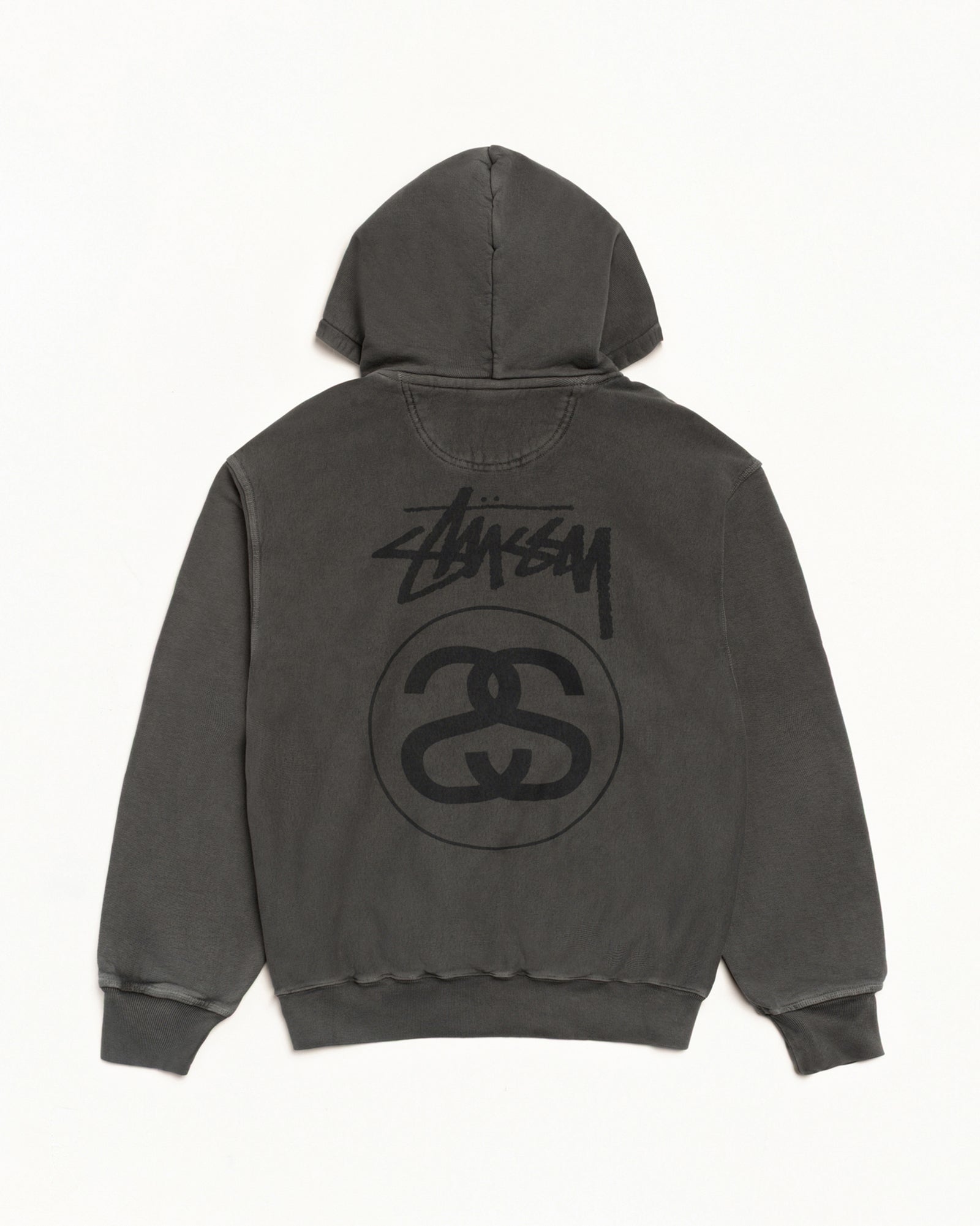 Stock Link Hoodie Pigment Dyed – Black | Sweats | Stüssy Japan