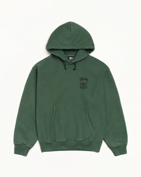 Stock Link Pig. Dyed Hood Mens Long Sleeve In Pine