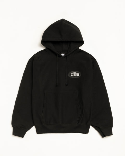 Tile Oval Hood Mens Long Sleeve In Black