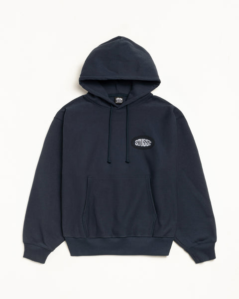 Tile Oval Hood Mens Long Sleeve In Navy