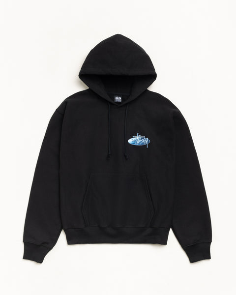 Wave Oval Hood Mens Long Sleeve In Black