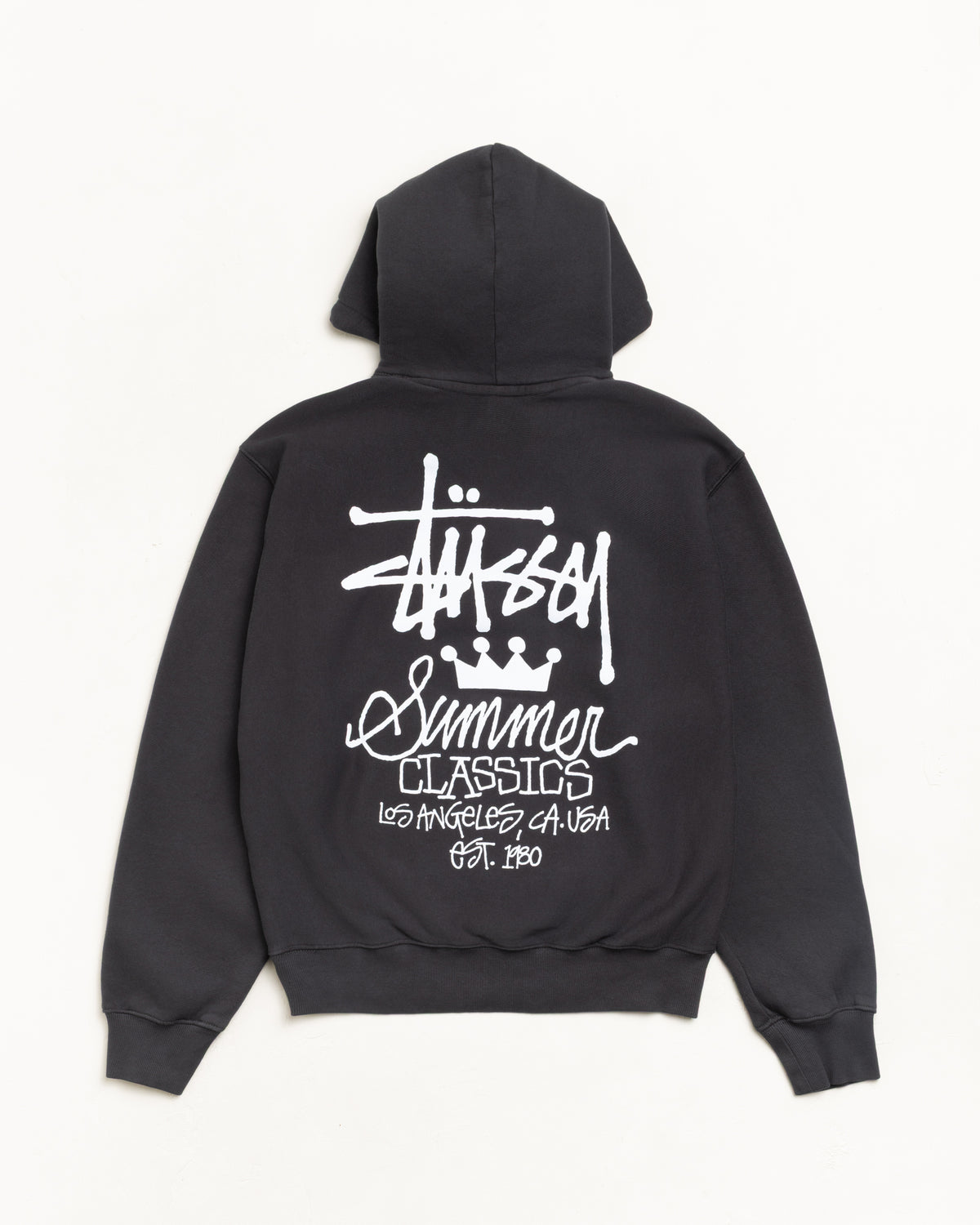 Summer Classics Hoodie Garment Dyed – Faded Black | Sweats 