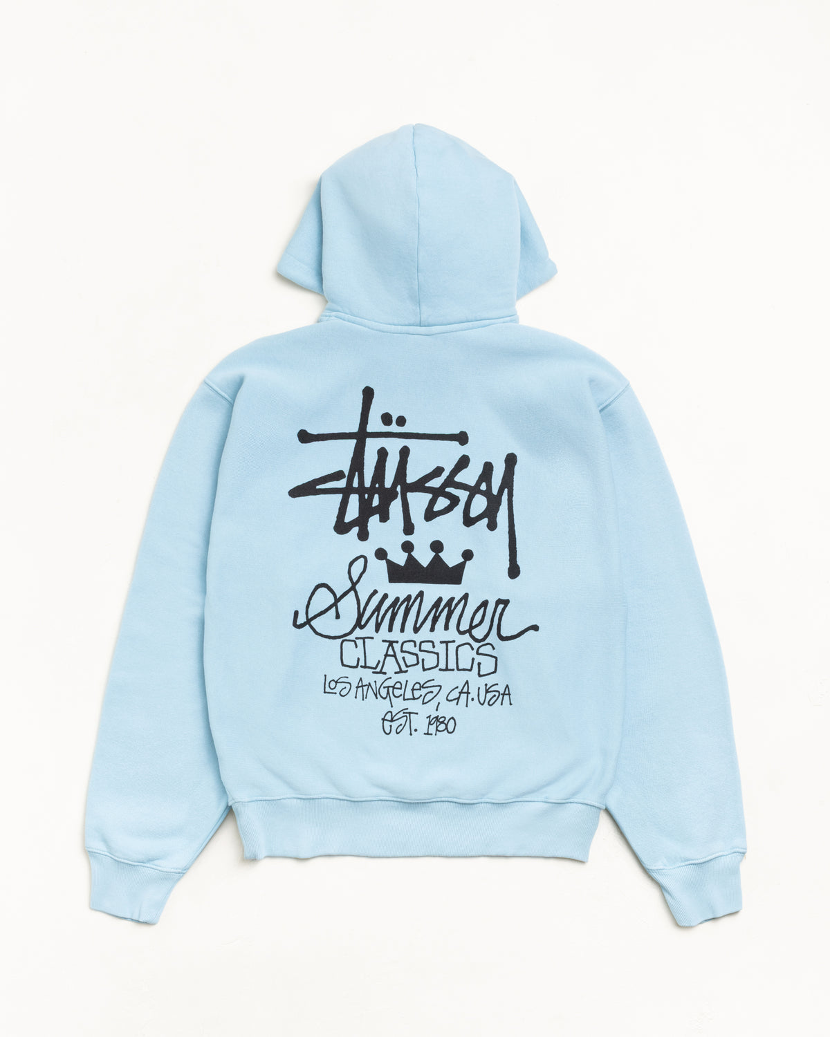 Summer Classics Hoodie Garment Dyed – Sky Blue | Sweats | Stüssy Japan