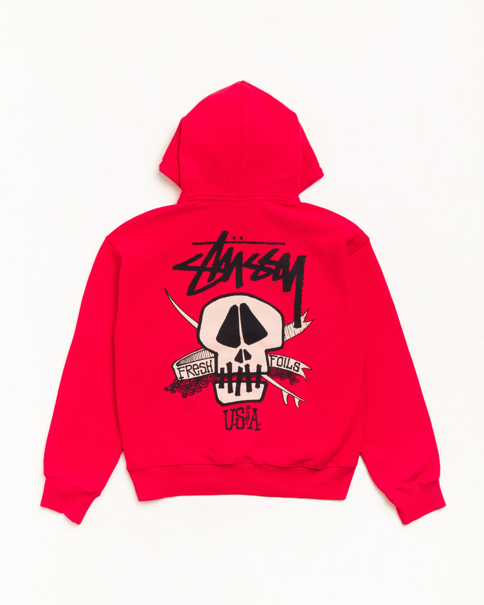 Fresh Foils Hoodie Garment Dyed - Red | Sweats | Stüssy Japan