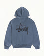 BASIC STÜSSY ZIP HOODIE PIGMENT DYED