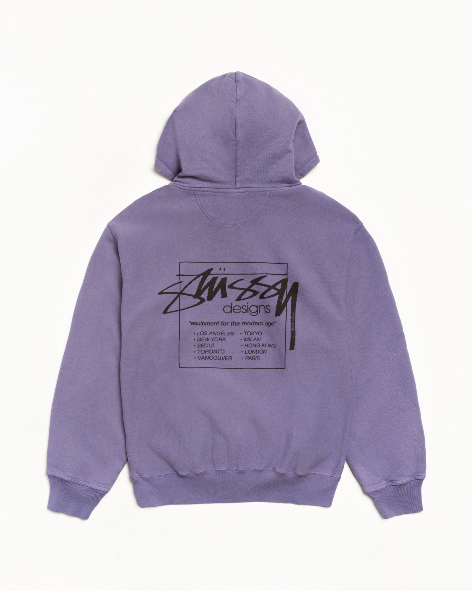 Modern Age Zip Hoodie Pigment Dyed – Grape | Sweats | Stüssy Japan