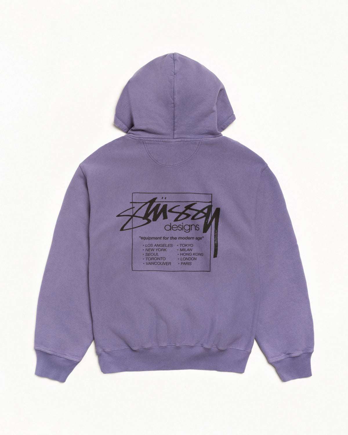 Modern Age Zip Hoodie Pigment Dyed – Grape | Sweats | Stüssy Japan