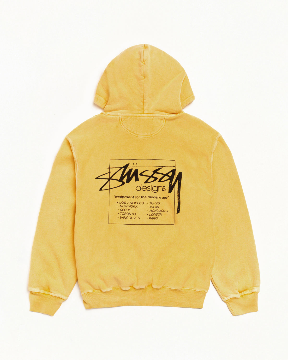 Modern Age Zip Hoodie Pigment Dyed – Yellow | Sweats | Stüssy Japan