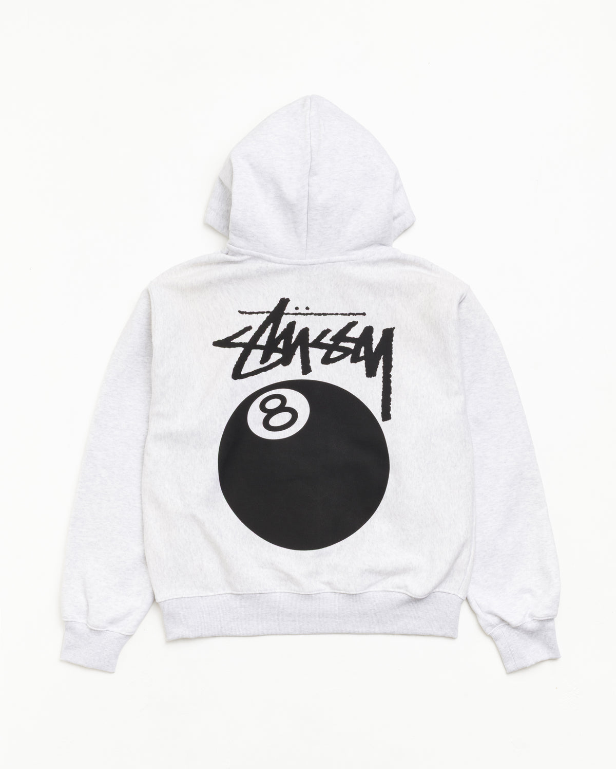 8 Ball Zip Hoodie - Ash Heather | Hoodies & Sweatshirts | Stüssy Japan