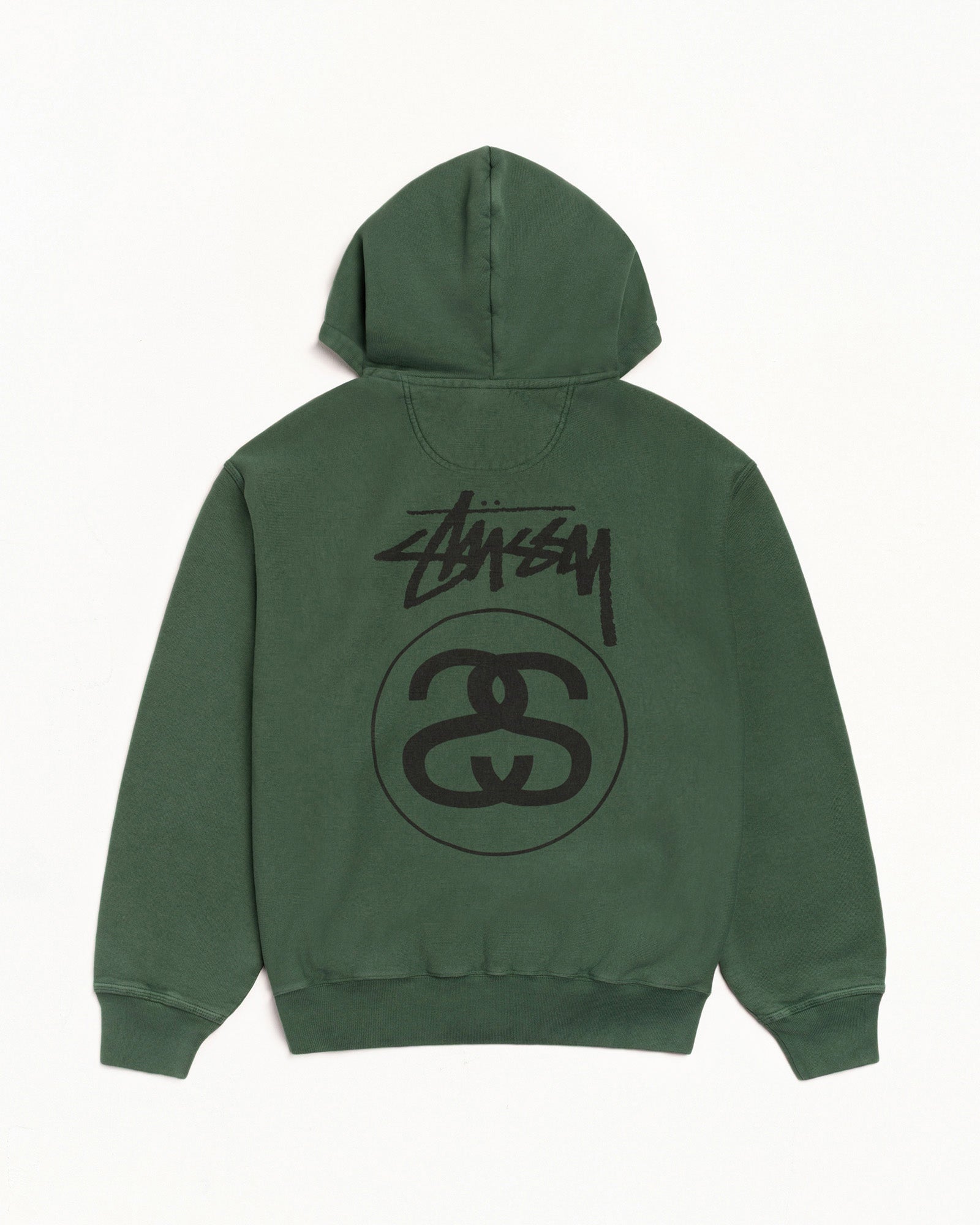 Stock Link Zip Hoodie Pigment Dyed – Pine | Sweats | Stüssy Japan