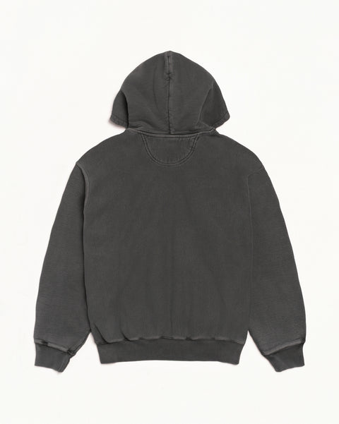 Stussy Wear Pig. Dyed Zip Hood Mens Long Sleeve In Black