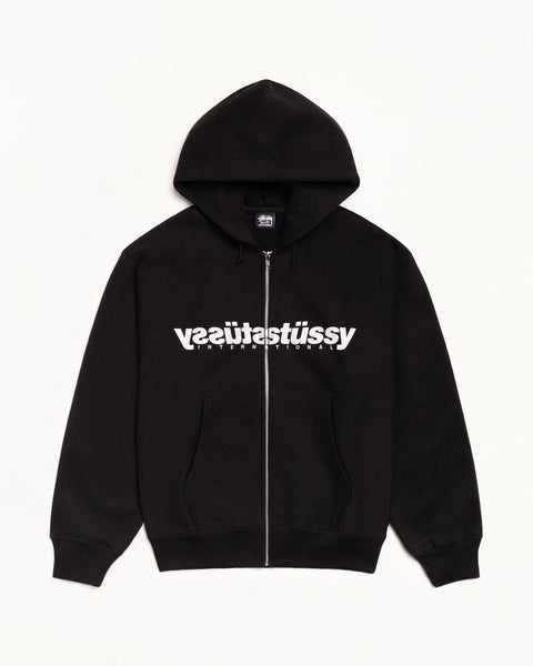 Mirror Zip Hood Mens Long Sleeve In Black