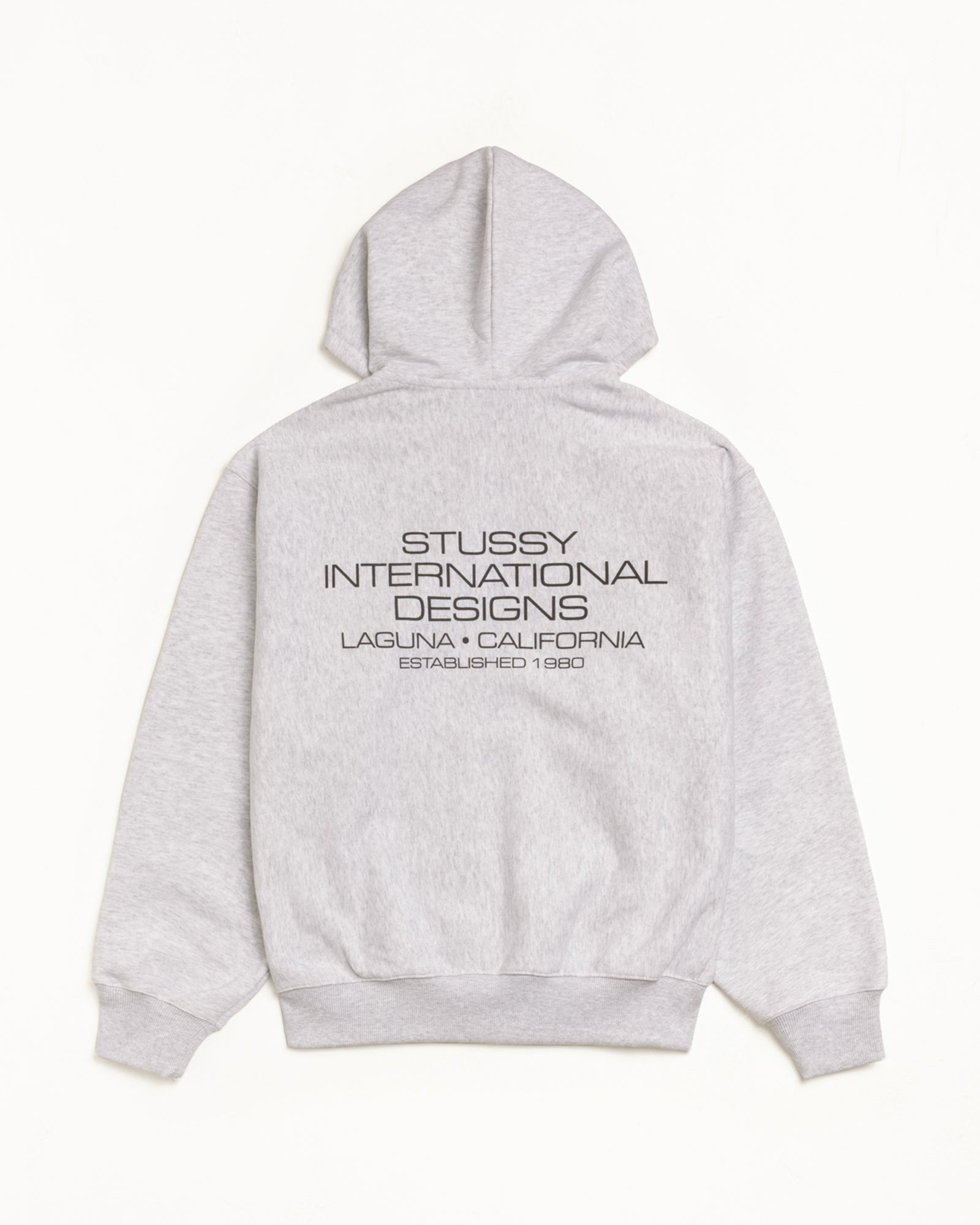 International Designs Zip Hoodie – Ash Heather | Sweats | Stüssy Japan