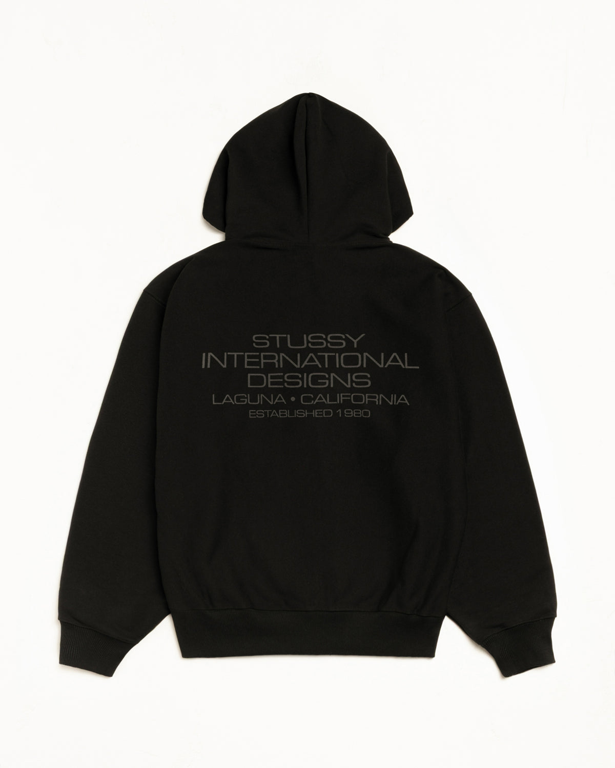 International Designs Zip Hoodie – Black | Sweats | Stüssy Japan