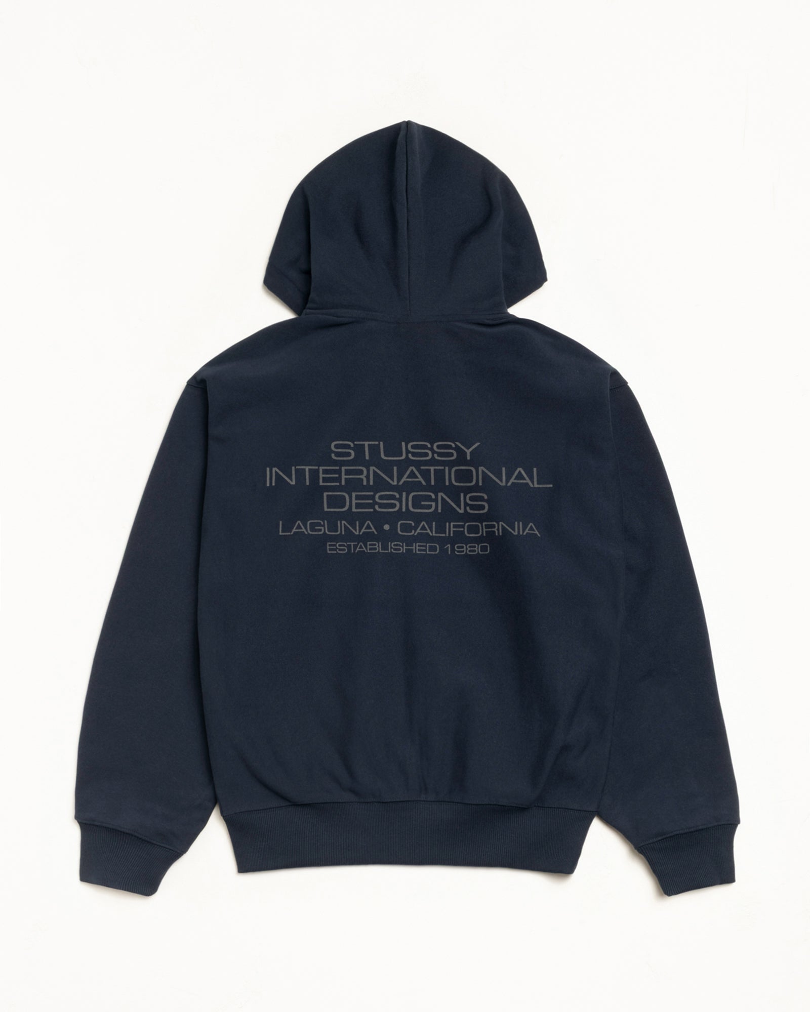 International Designs Zip Hoodie – Navy | Sweats | Stüssy Japan