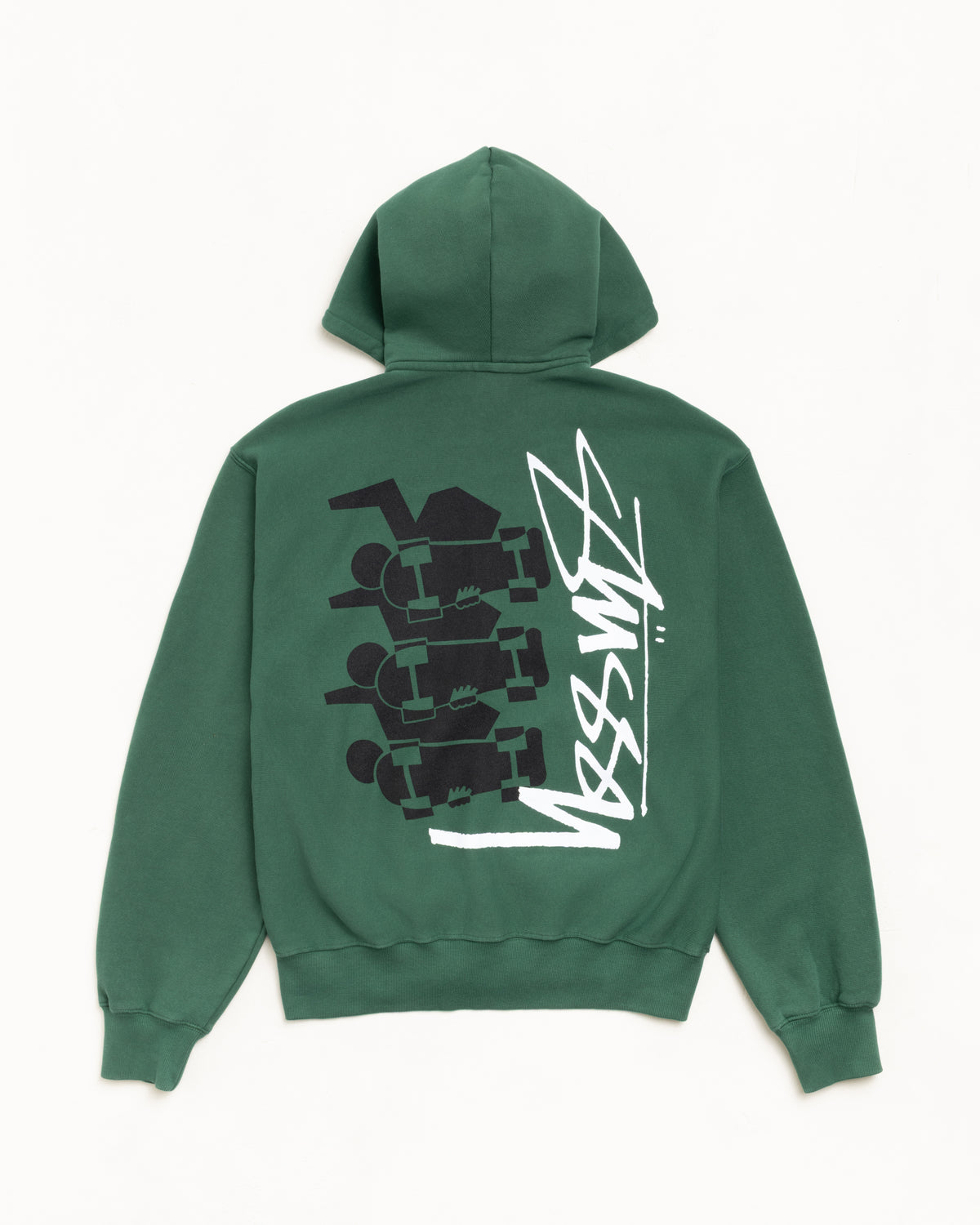 Skate Stack Zip Hoodie Pigment Dyed – Pine | Sweats | Stüssy Japan