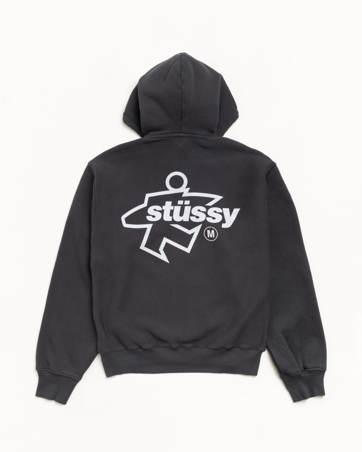 Surf Size Zip Hoodie – Faded Black | Sweats | Stüssy Japan