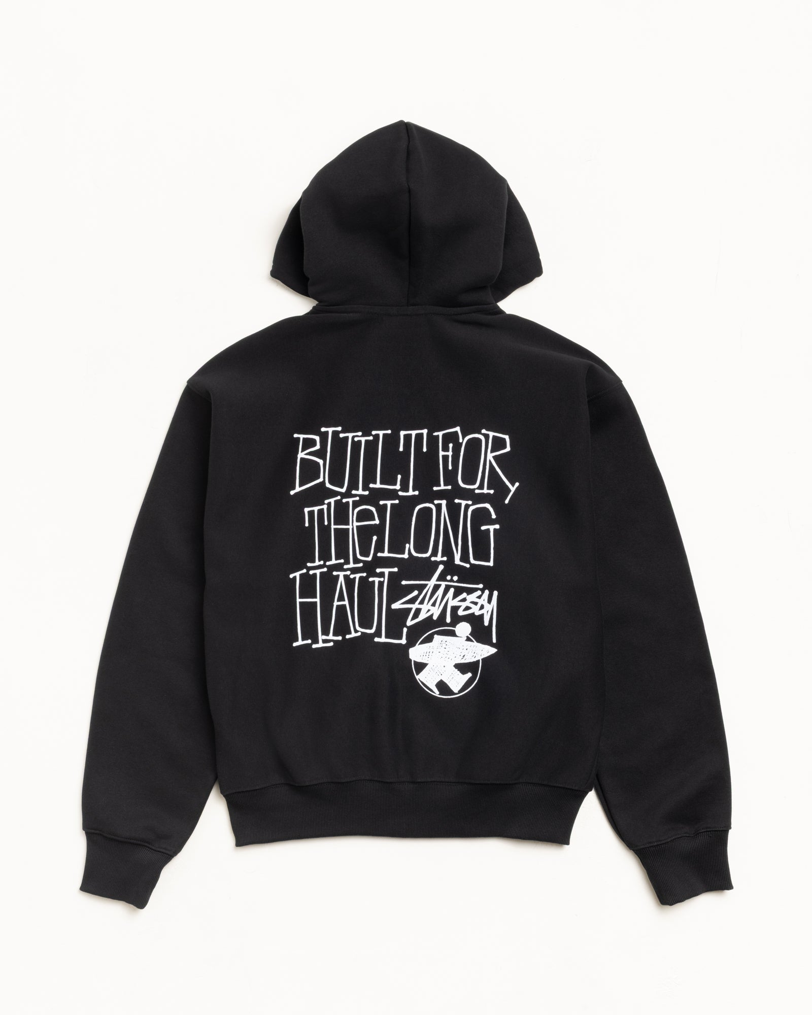 Long Haul Zip Hoodie – Black | Sweats | Stüssy Japan