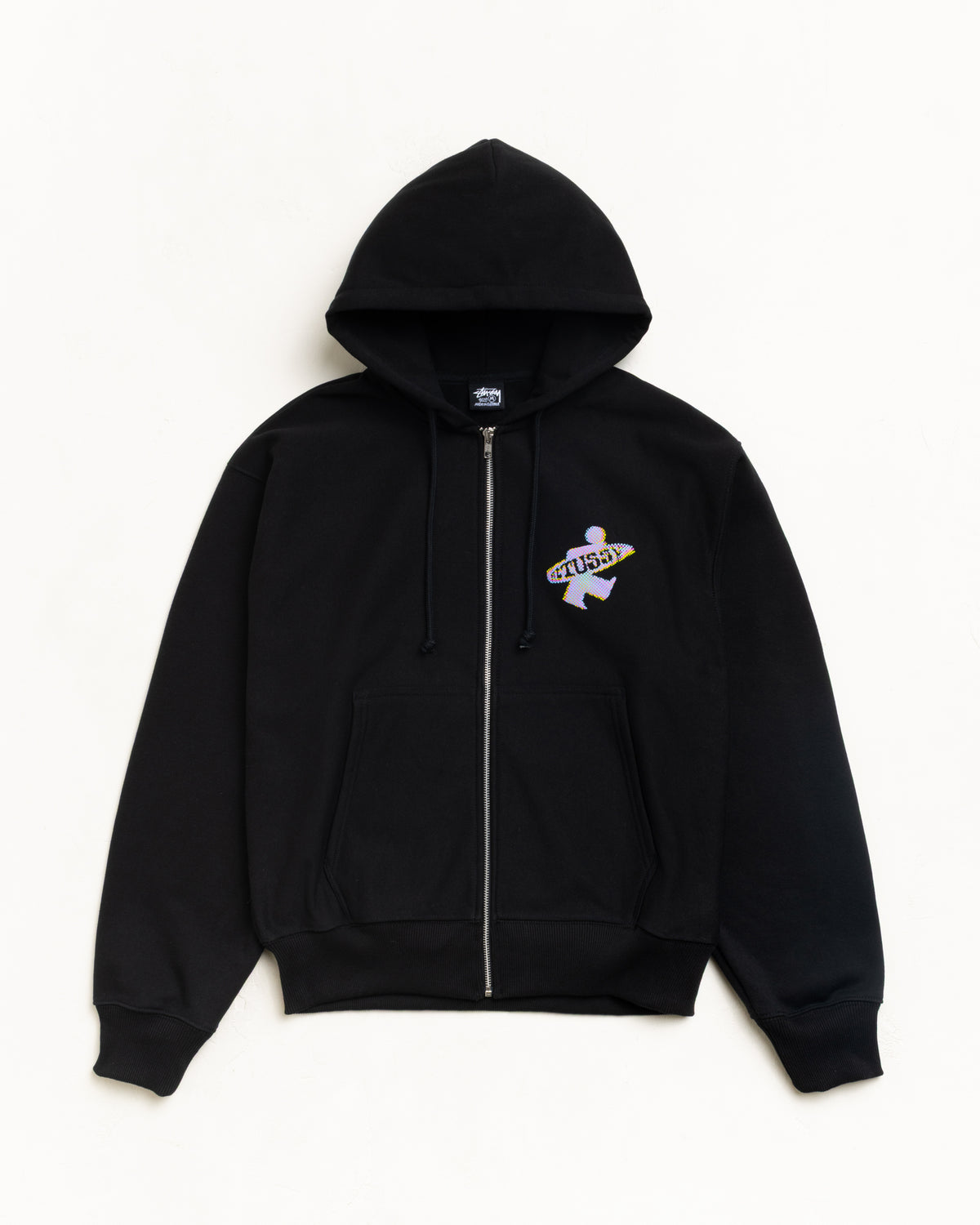 Dot Surf Puff Print Zip Hoodie – Black | Sweats | Stüssy Japan