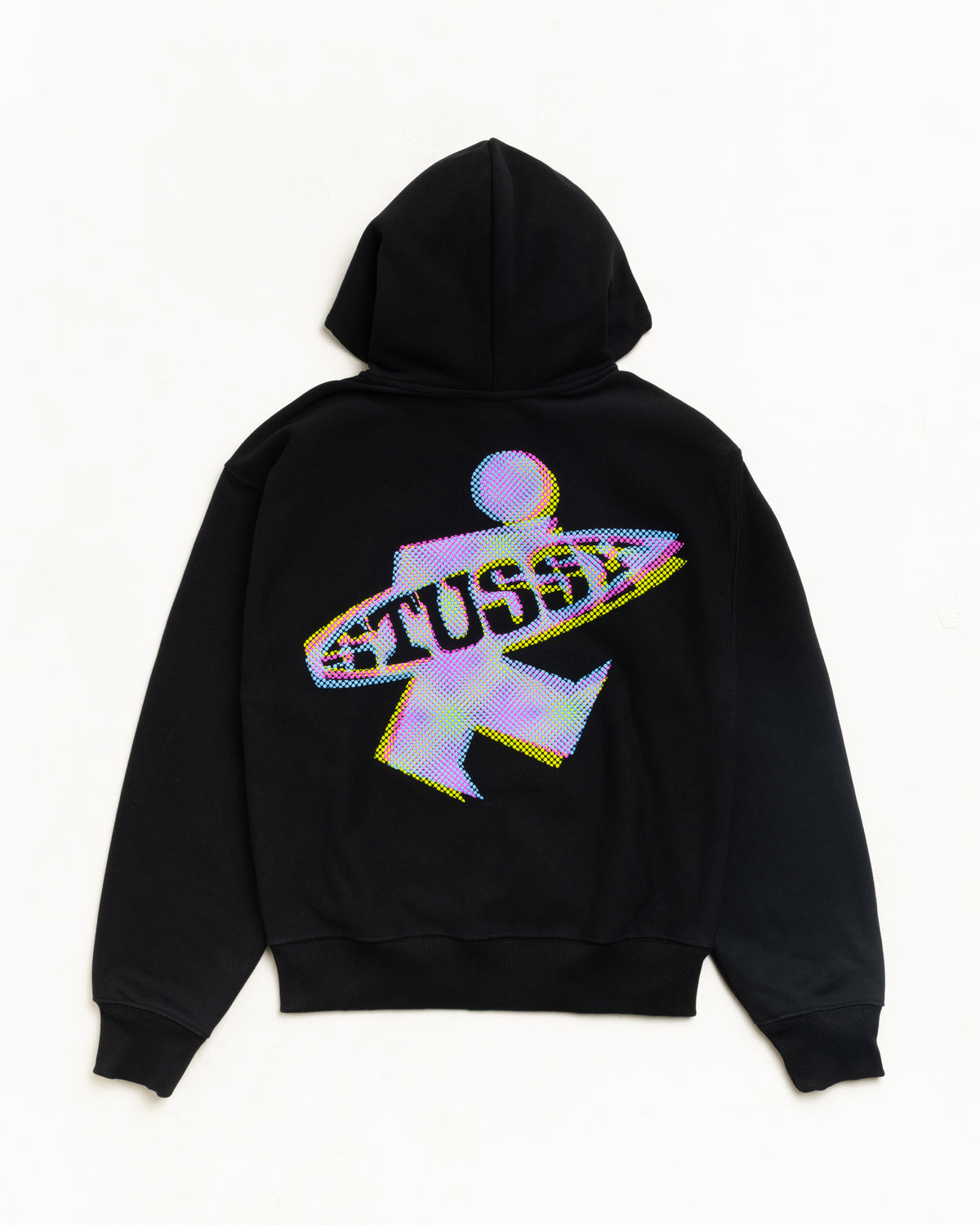Dot Surf Puff Print Zip Hoodie – Black | Sweats | Stüssy Japan