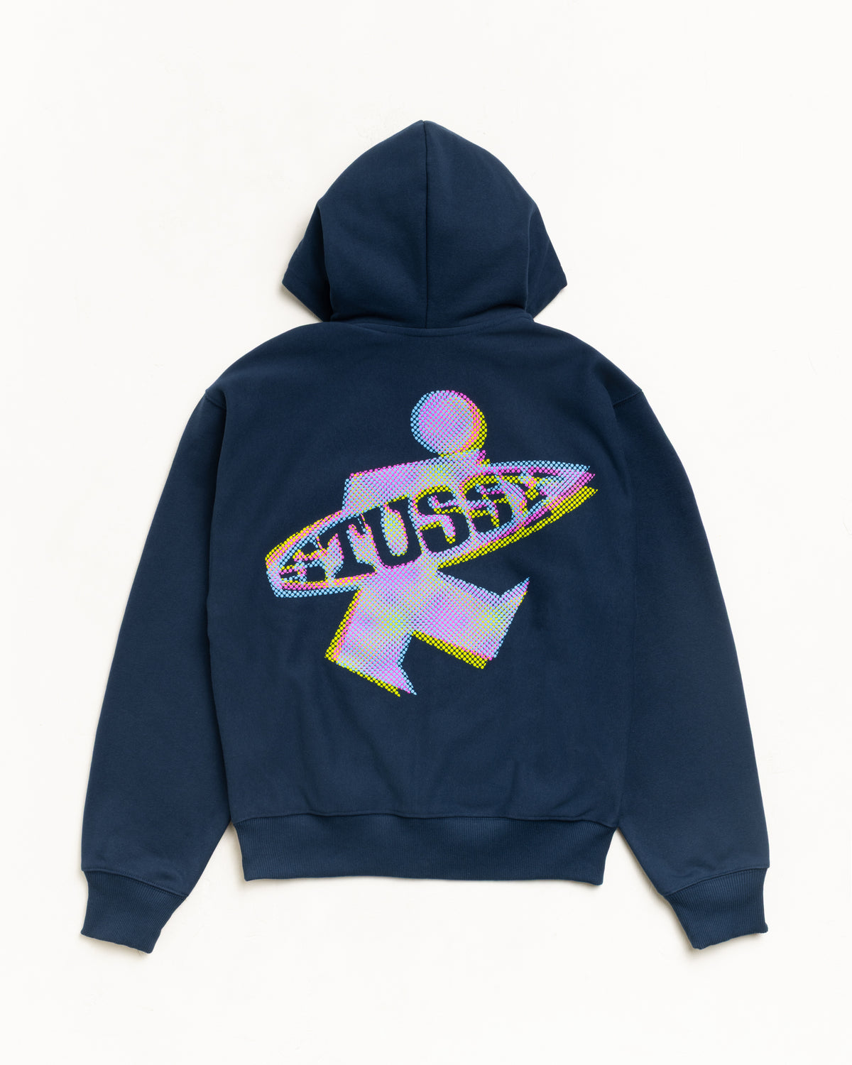 Dot Surf Puff Print Zip Hoodie – Navy | Sweats | Stüssy Japan