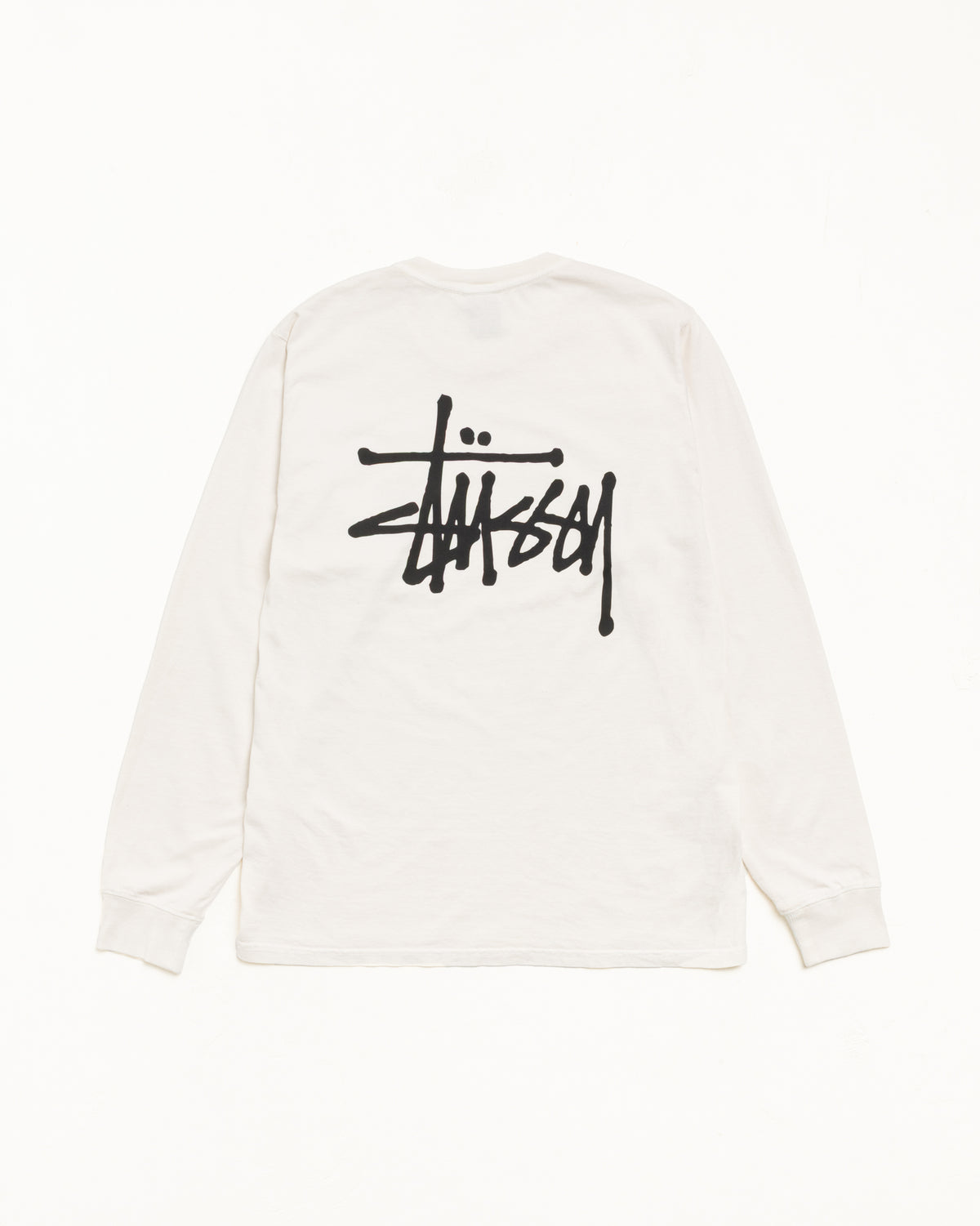 Basic Stussy Pig. Dyed Ls Tee Unisex Long Sleeve In Natural