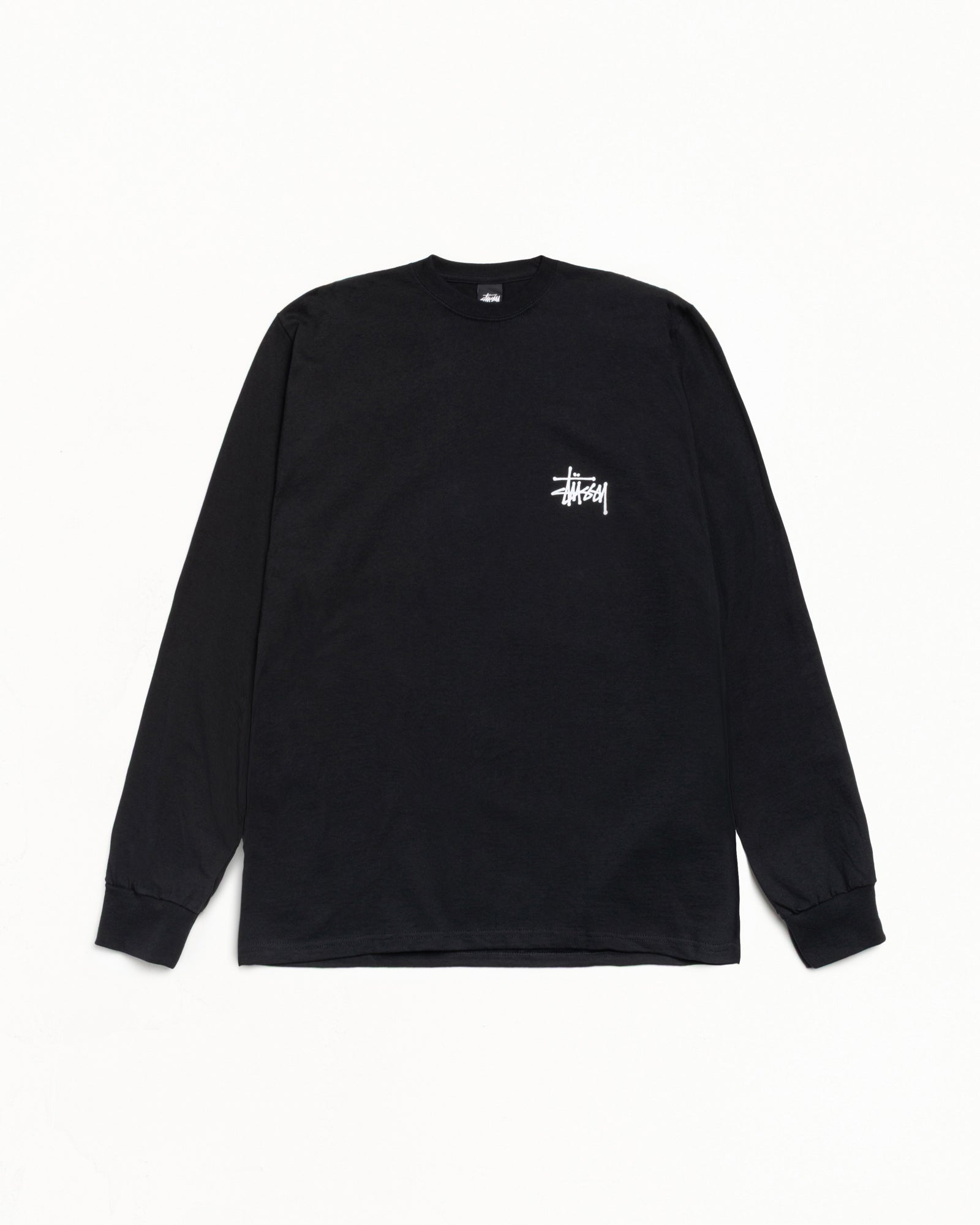 Basic Stussy Tee Mens Long Sleeve In Black
