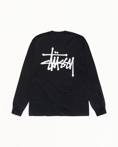 Basic Stussy Tee Mens Long Sleeve In Black