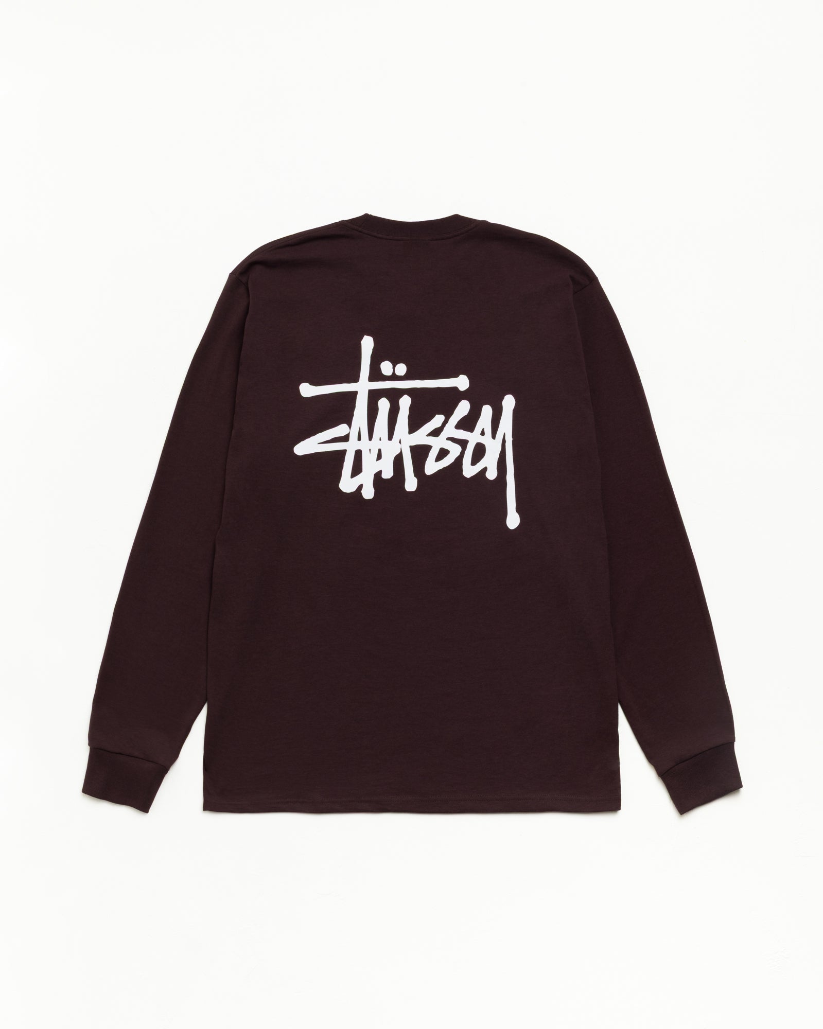 Basic Stüssy LS Tee - Chocolate | Tees | Stüssy Japan