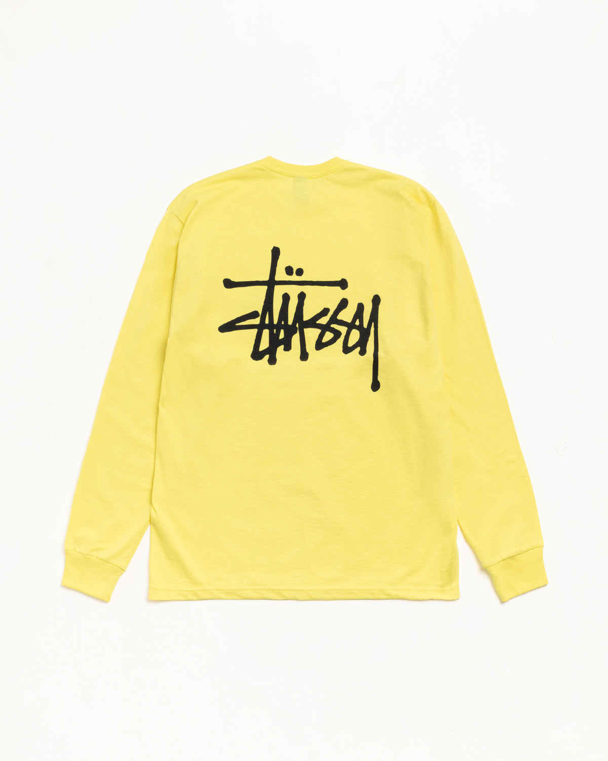 Basic Stüssy LS Tee – Lemon | Tees | Stüssy Japan